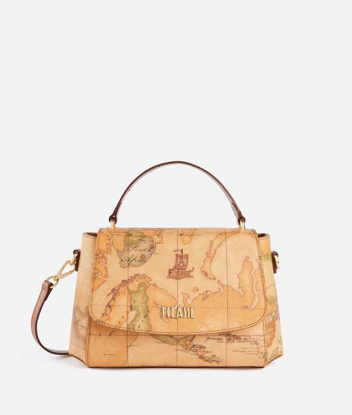 Geo Classic flap crossbody bag