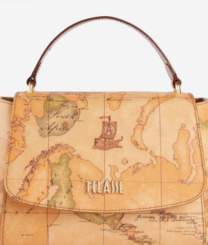 Geo Classic flap crossbody bag