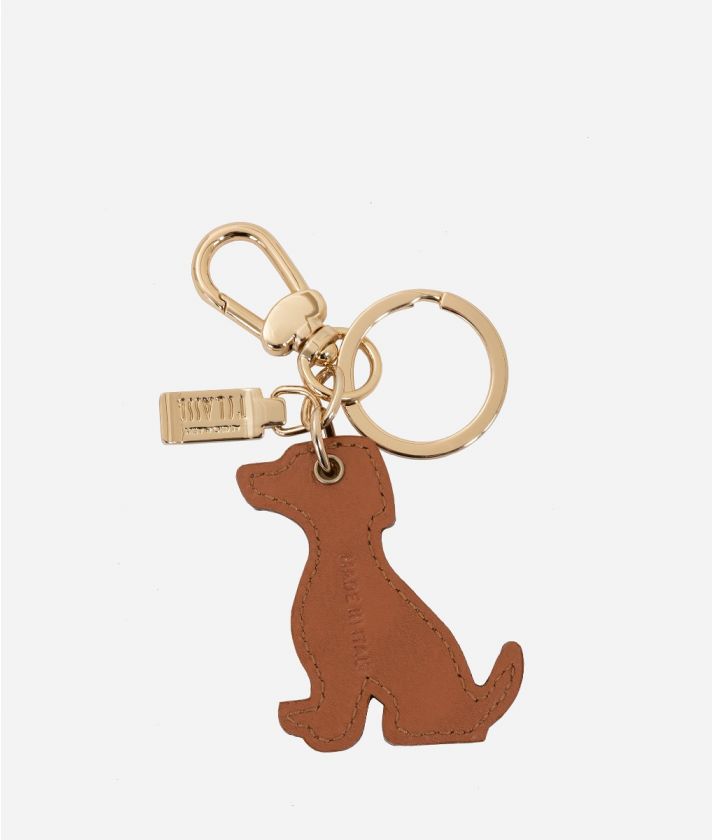 Geo Classic dog-shaped keychain