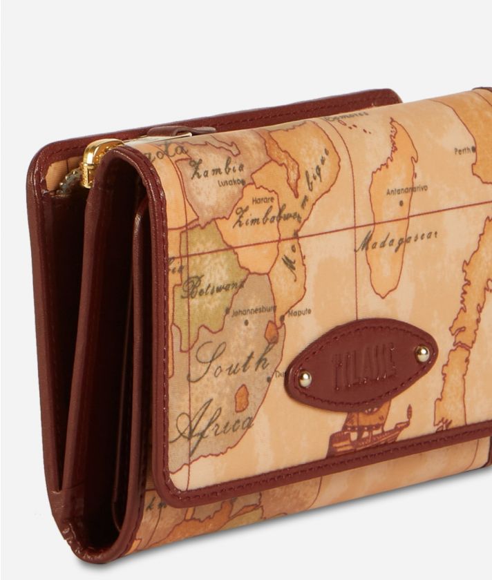 Fairy Soft Bifolder wallet in Geo Classic print Merlot