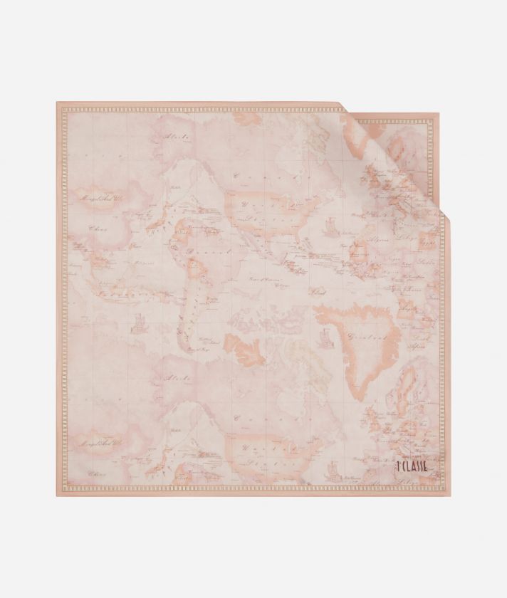 New Geo Color Foulard 70 x 70 Blush Pink