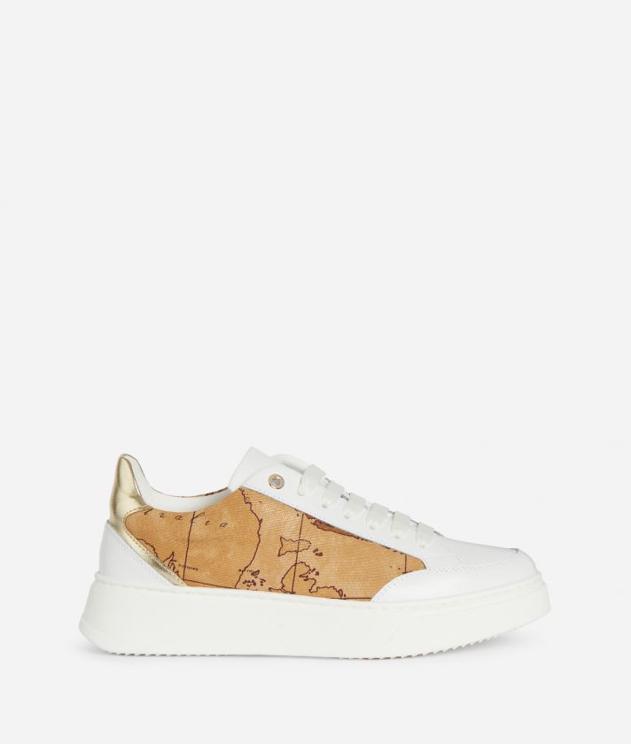 Reps sneakers with smooth leather inserts White