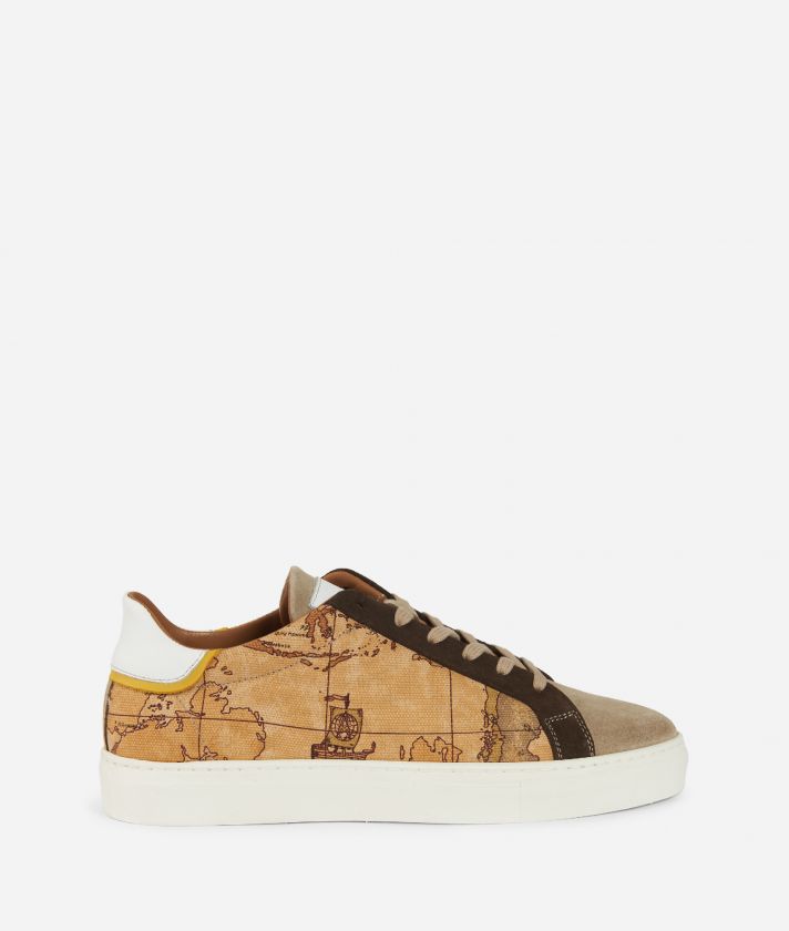 Sneakers in Geo Classic print canvas