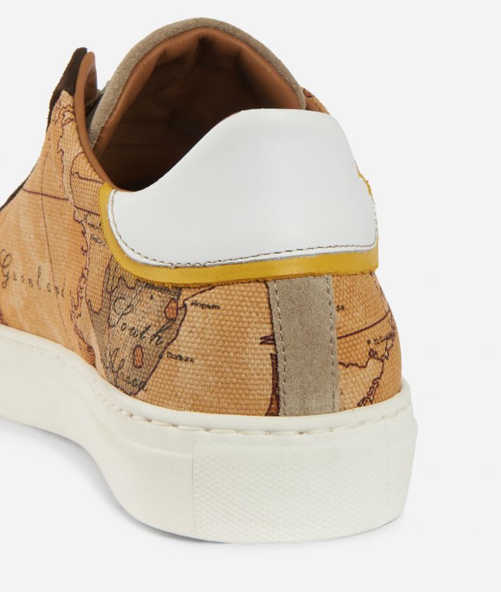 Sneakers in Geo Classic print canvas