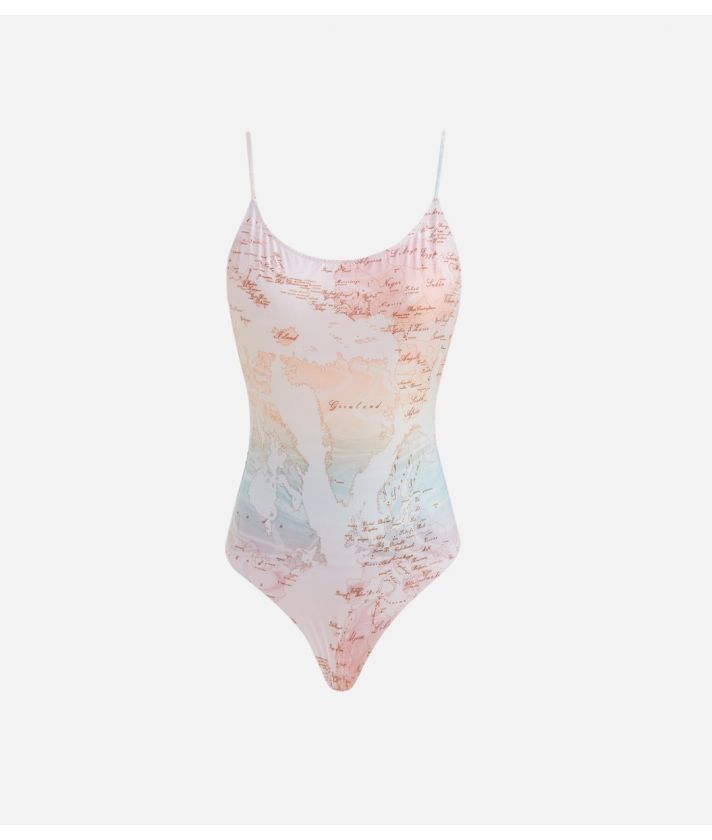 Geo New Pop one-piece swimsuit Multicolor