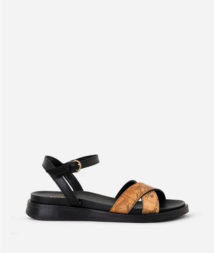 Napa leather sandals Black