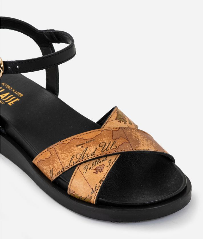 Napa leather sandals Black