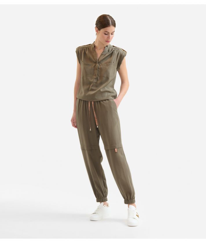 Fluid Silk Utility Jumpsuit - Women - Ready-to-Wear