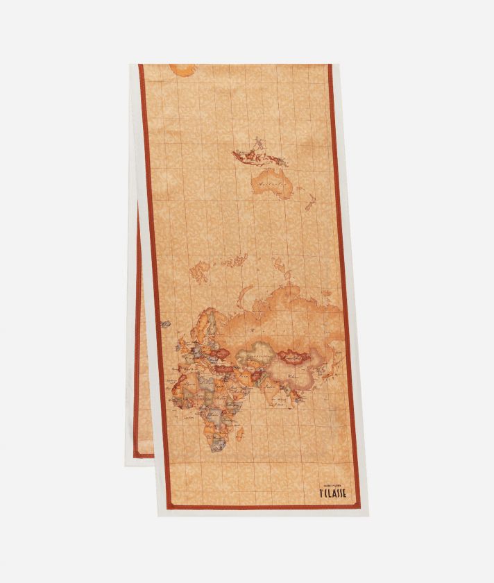 Classic Vintage Travel World Map Scarf