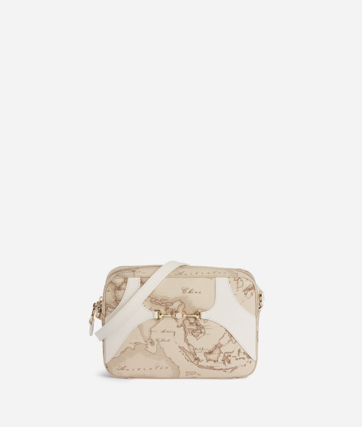 Geo Mira reporter bag in Geo Safari fabric Raffia