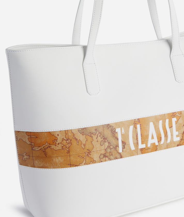Shopping Bag Geo Party Color White
