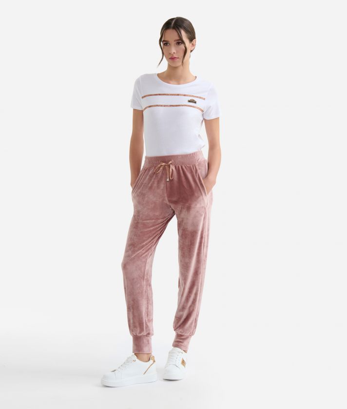 Trousers with Geo detail in stretch fabric Boreal Pink