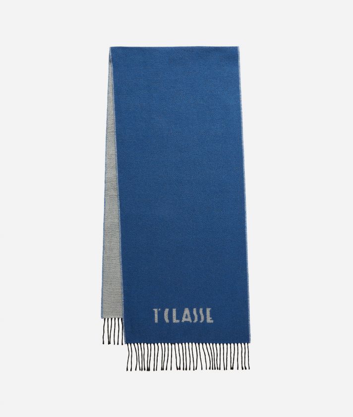 Small Logo scarf 40 x 180 Bluette