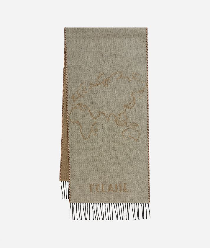 Geo Filetto scarf 40 x 180 Natural