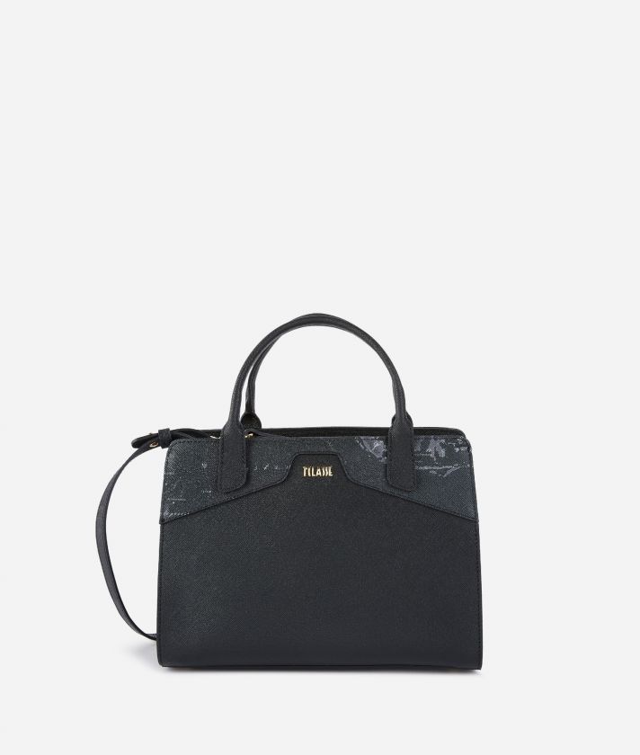 Glam City small handbag with Geo Night insert Black 

