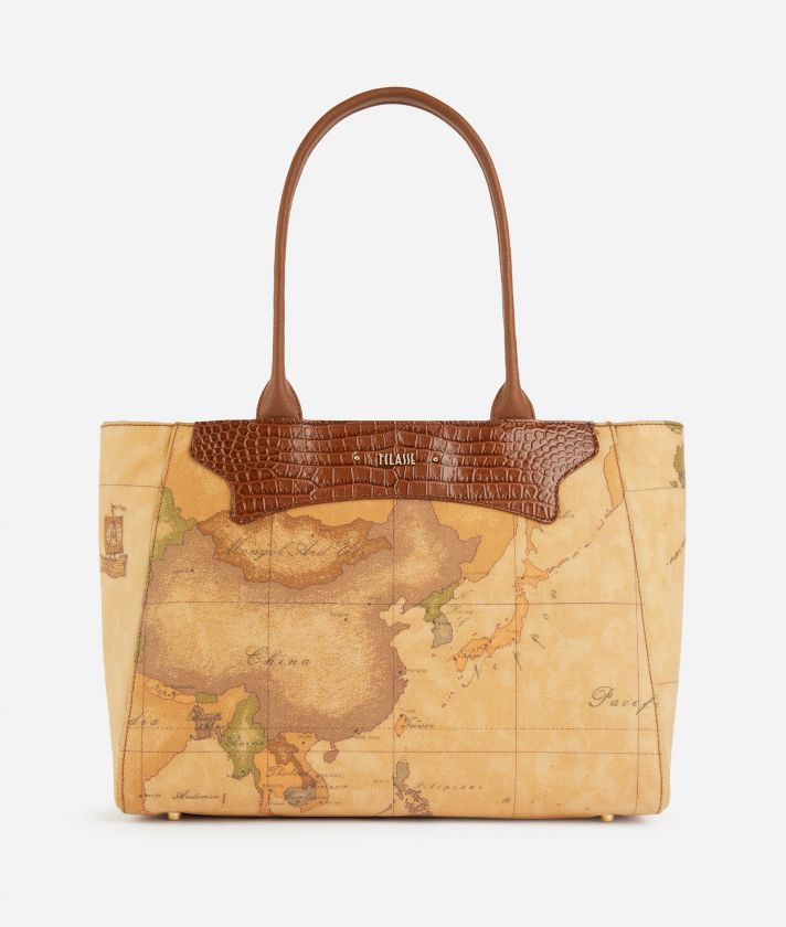 Geo Exotic borsa shopper bag Chestnut