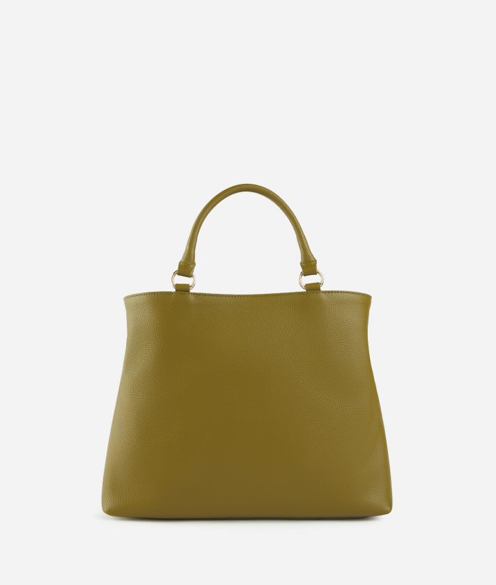 Upper East handbag with crossbody strap Olive Green