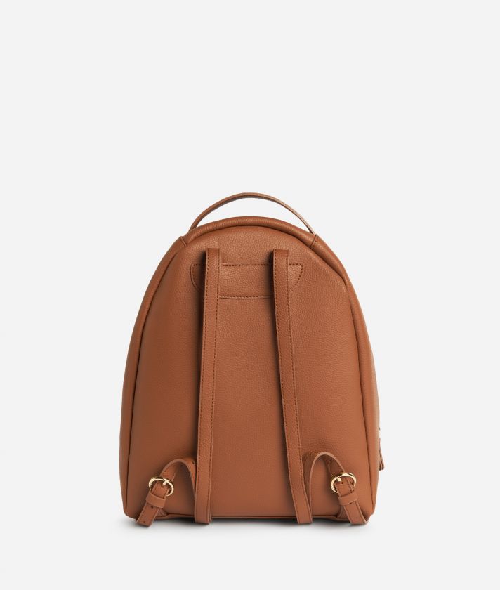 Upper East double zip backpack Chestnut