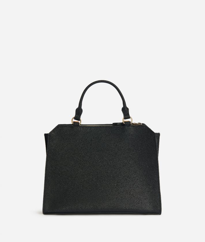 Kissme Bag handbag with crossbody strap Black