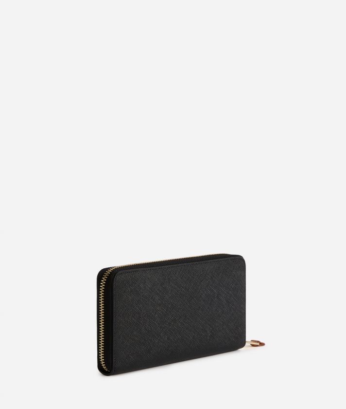 Glam City zip-around wallet Black