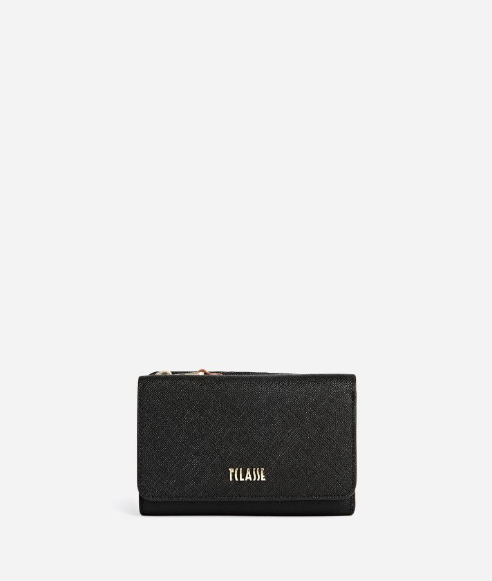 Glam City medium bifold wallet Black