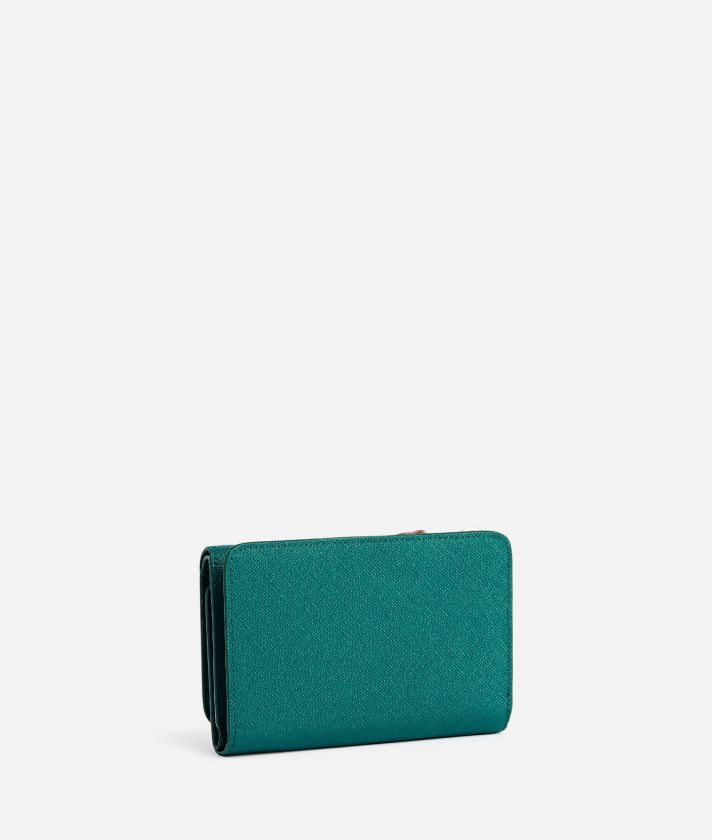 Glam City medium bifold wallet Emerald Green