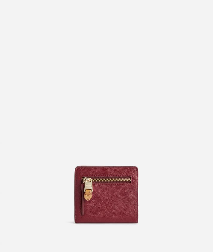 Glam City mini bifold wallet Cabernet