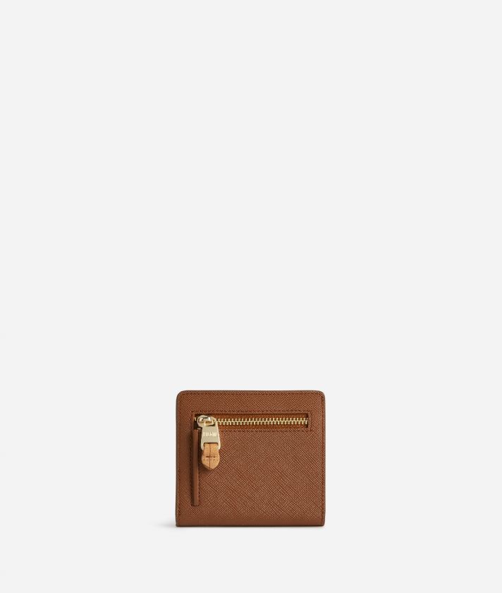Glam City mini bifold wallet Chestnut