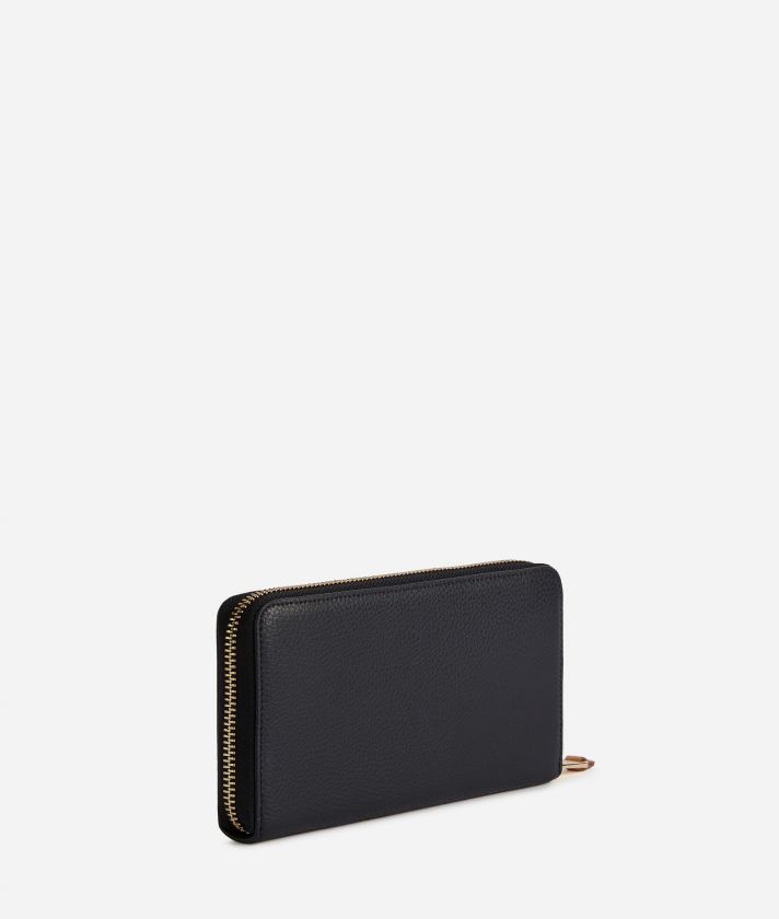 Upper East zip-around wallet Black