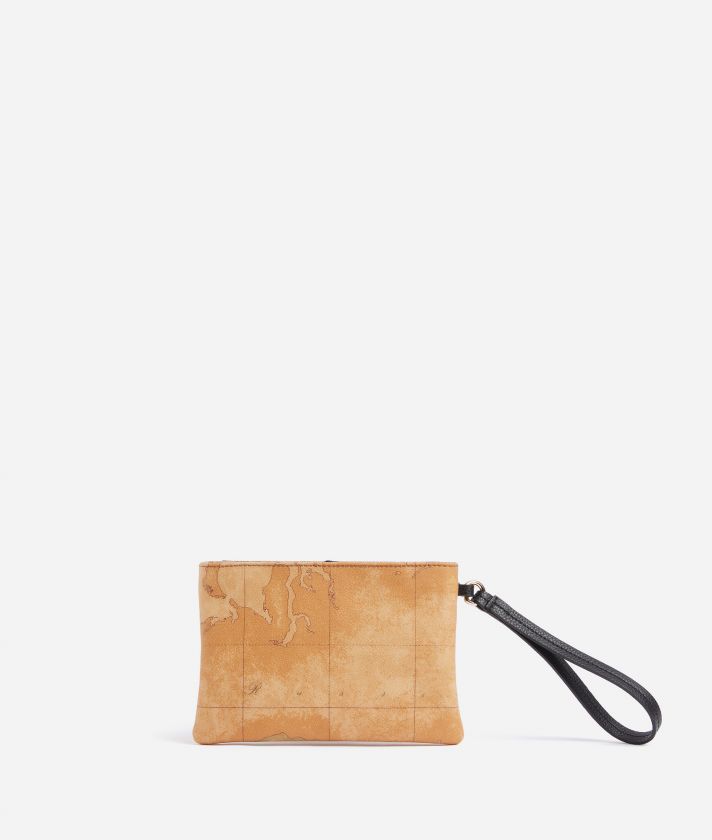 Geo Exotic slim pouch with wristlet Black
