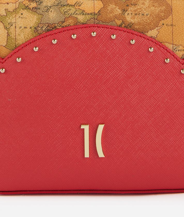 City Lights reporter crossbody bag Pearly Red