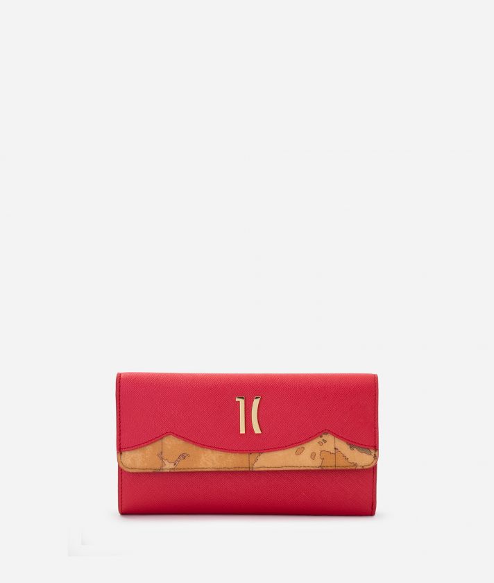 City Lights large bifold wallet Pearly Red