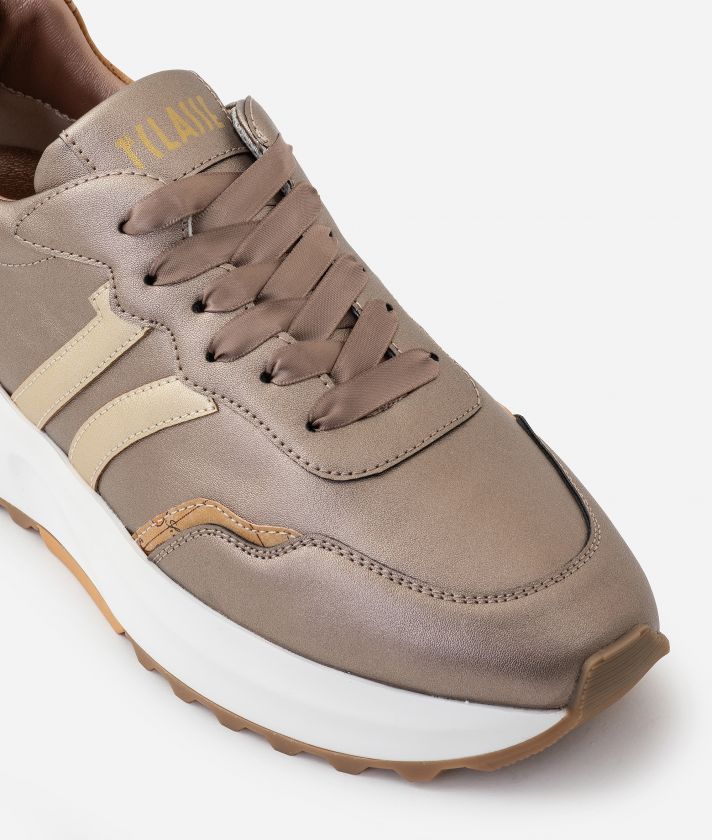 Geo Road Cannes sneakers in eco nappa Bronzo