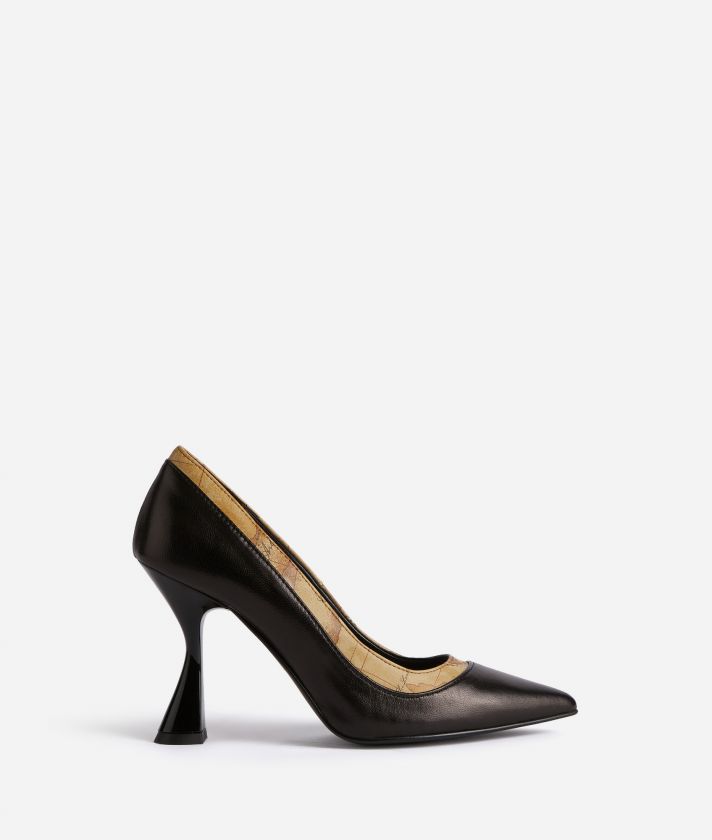 Smooth nappa leather pumps Black