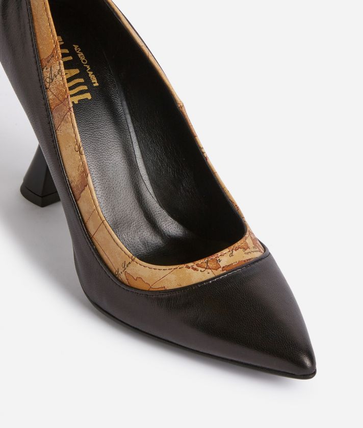 Smooth nappa leather pumps Black