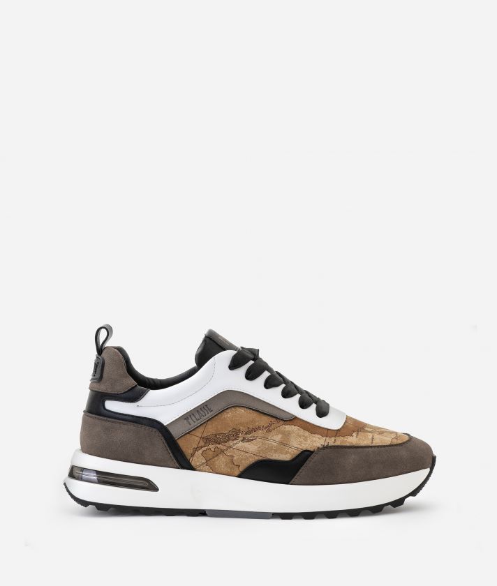 Geo Road Cairo faux nappa leather sneakers Natural