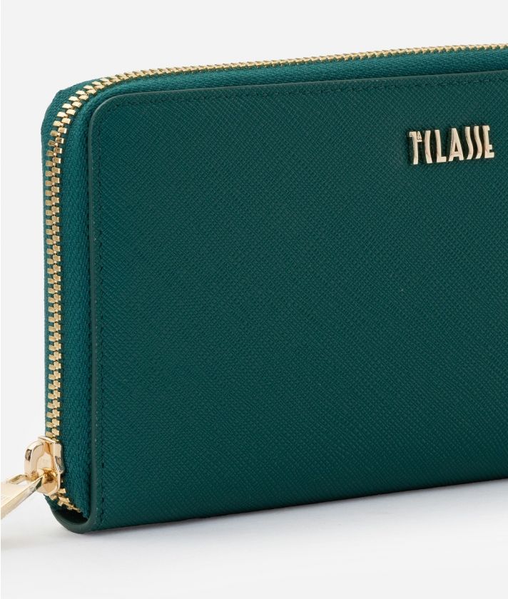Glam City zip-around wallet Emerald Green