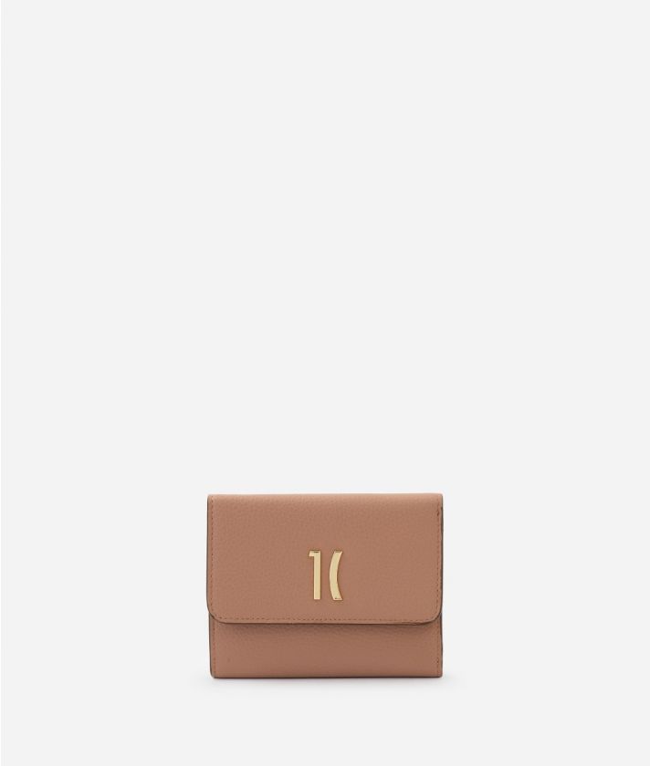Upper East small bifold wallet Nude
