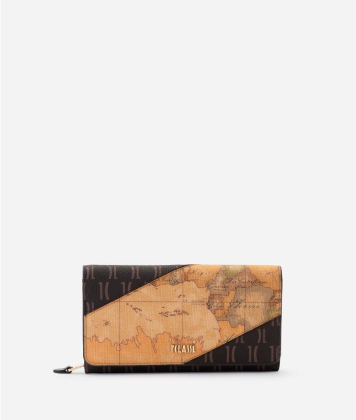 Enjoy Mix Geo womens' wallet in Geo Classic print fabric Natural