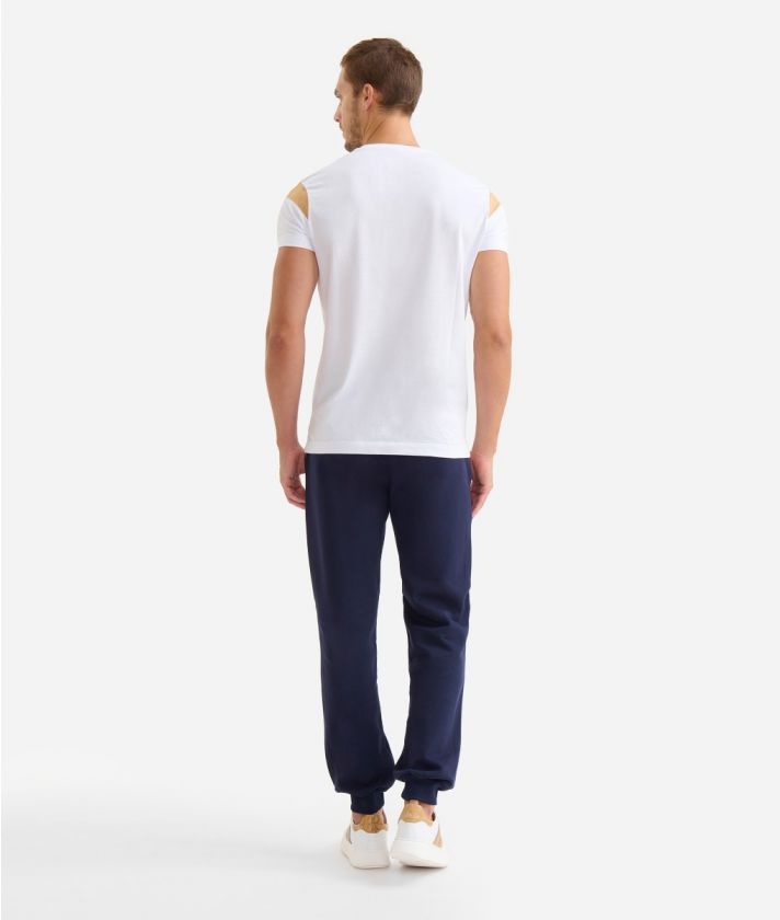 Short-sleeved cotton t-shirt White