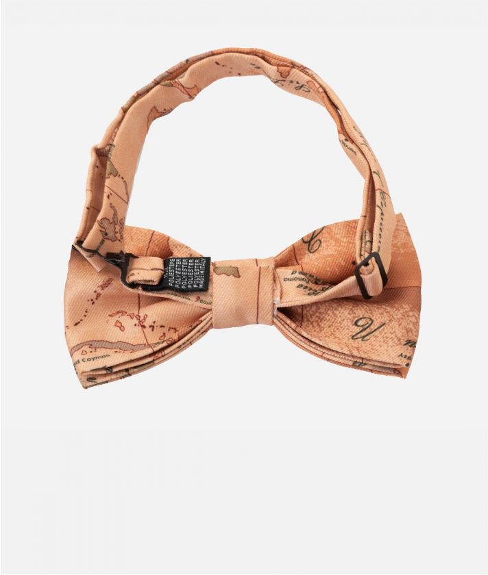 Twill bow tie with Geo Classic print Natural 