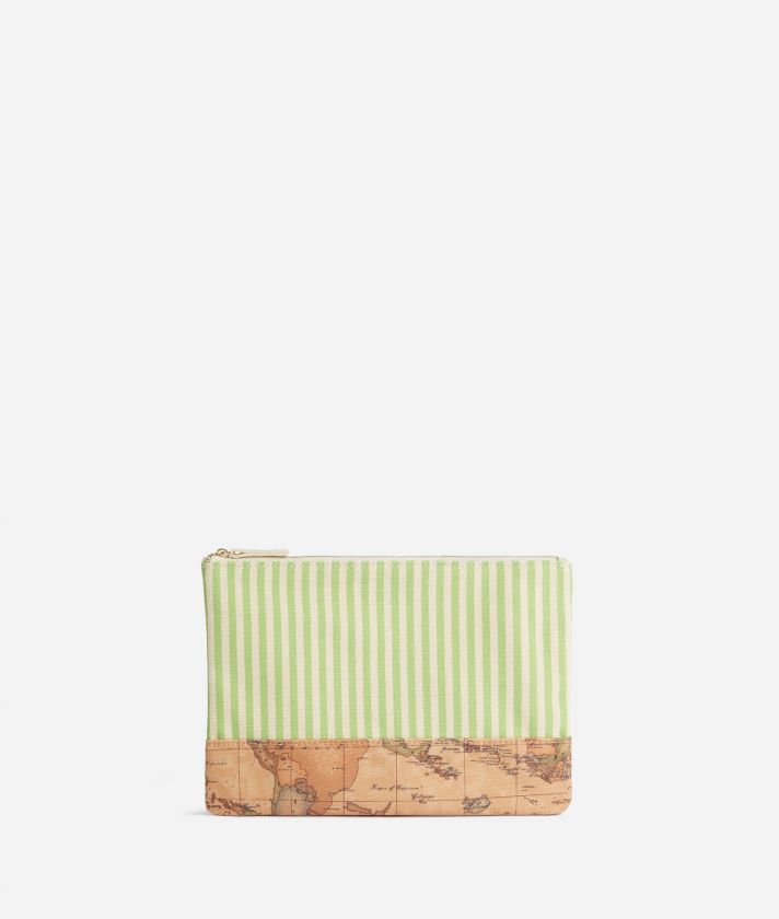 Canvas beach pouch Daiquiri Green