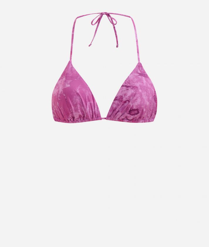 Geo Color padded bikini top Bellflower Purple