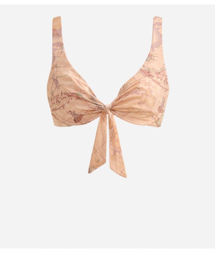 Underwired bikini top with bow Geo Classic