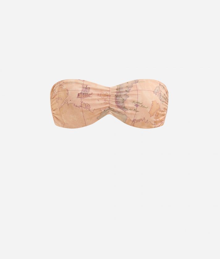 Padded bandeau bikini top Geo Classic