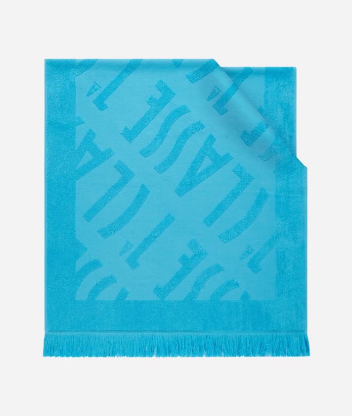 Cotton beach towel 80 x 160 Vivid Blue