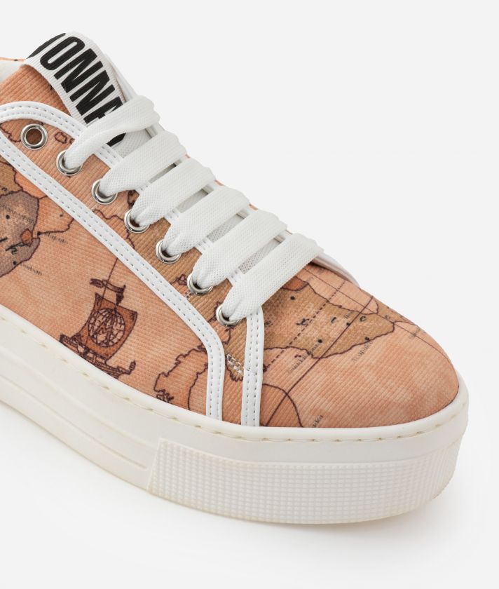 Donnavventura canvas sneakers with Geo Classic print 