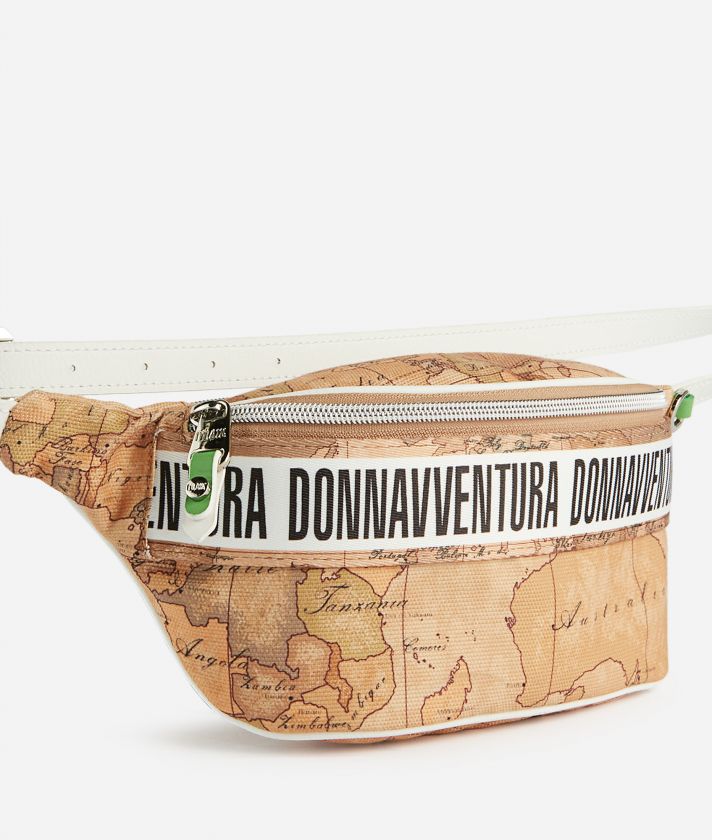Donnavventura canvas belt bag with Geo Classic print 