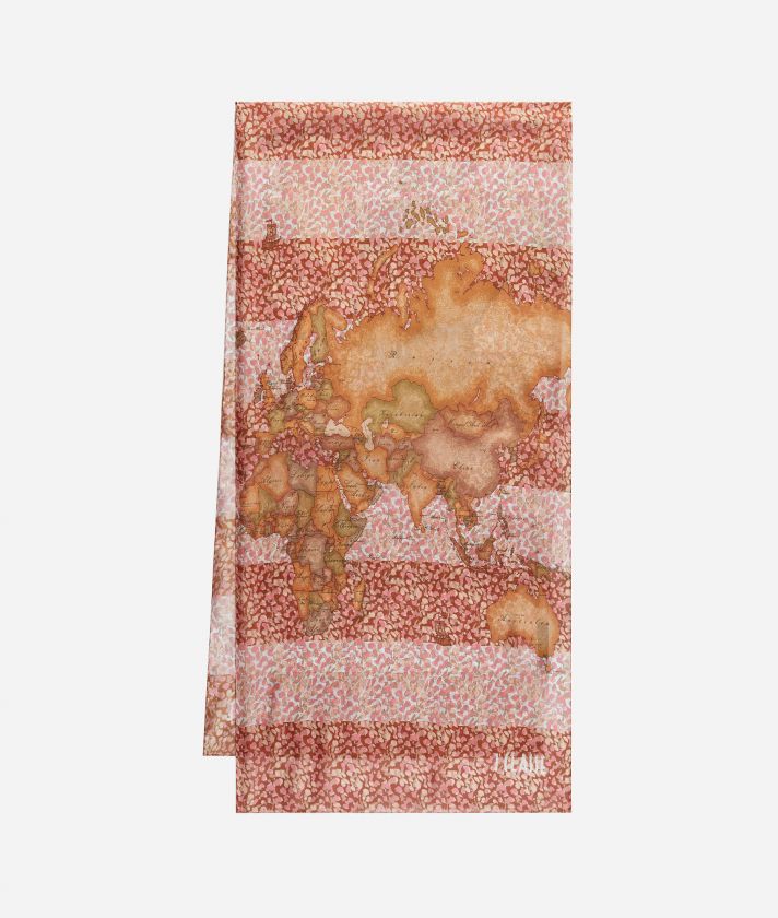 Geo Petals scarf 48 x 190 Blush Pink