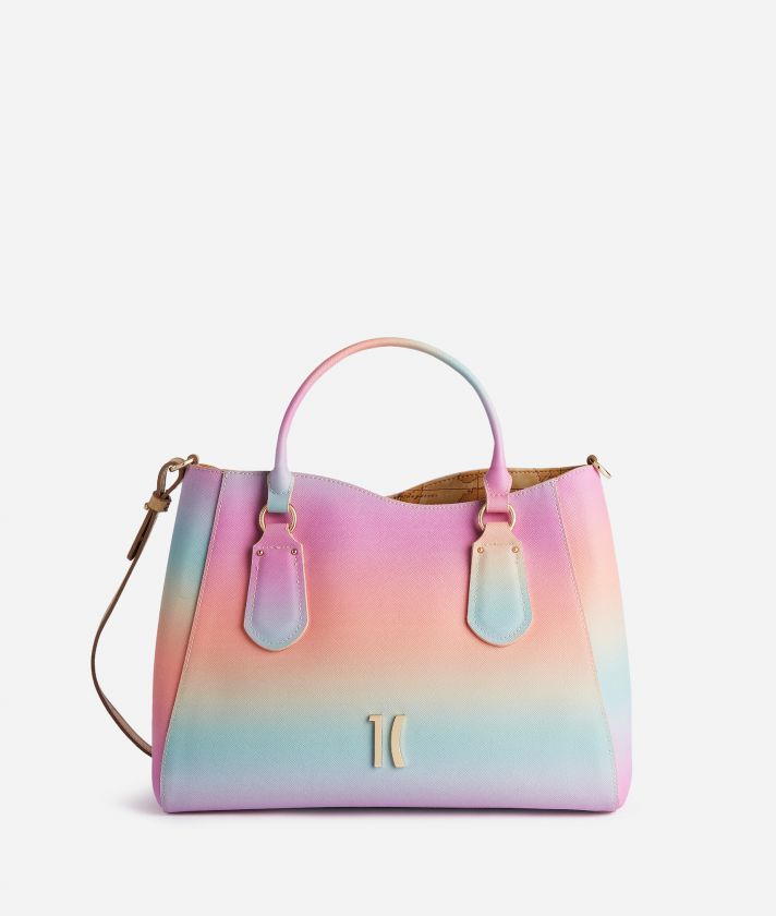 Colorful Sky handbag with crossbody strap Multicolor